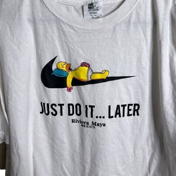 Bootleg Vintage Nike Homer Simpson T Shirt XL - Picture 4 of 4